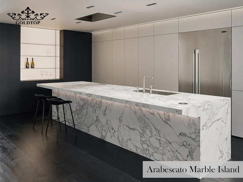 Arabescato Marble freestanding Island
