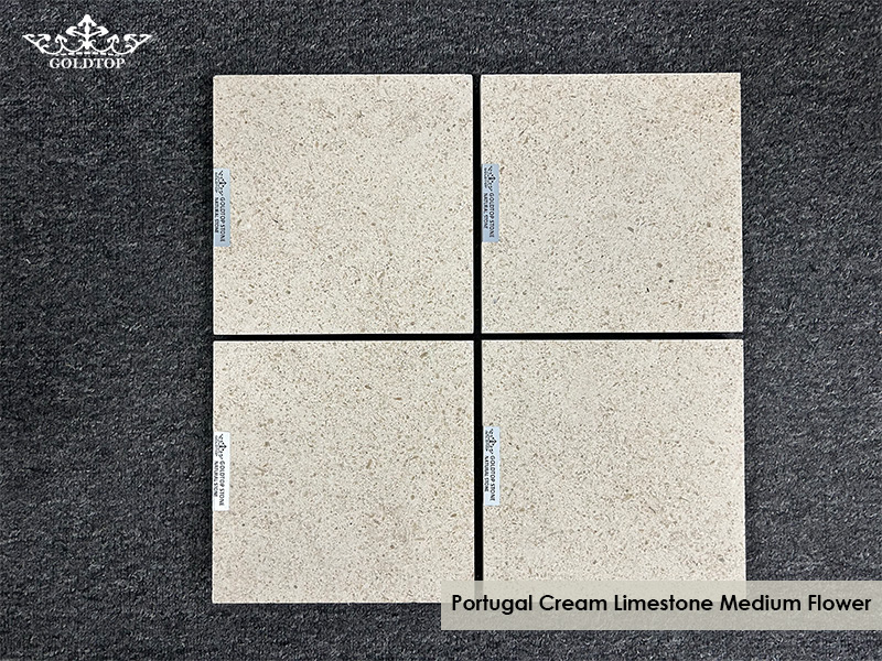 Portugal Cream Limestone Medium Flower