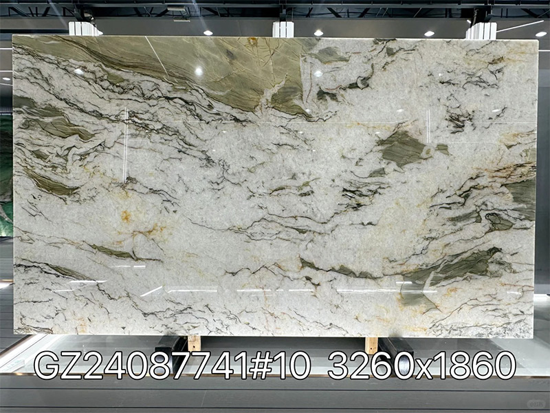 Brazilian DaVinci Green Quartzite Slabs & Tile for Kitchen Countertops / Wall / Tables / Mosaic