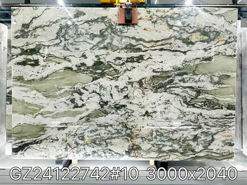 Brazilian DaVinci Green Quartzite Slabs & Tile for Kitchen Countertops / Wall / Tables / Mosaic