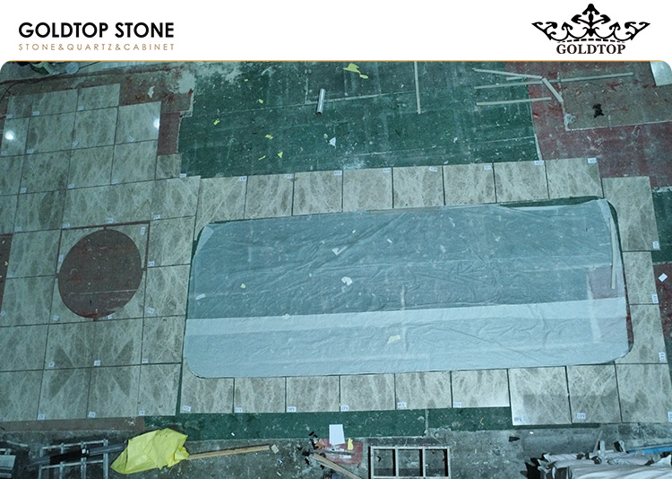 CHAUMET Vietnam Hanoi Boutique Project | Tundra Grey Marble Flooring & Staircase