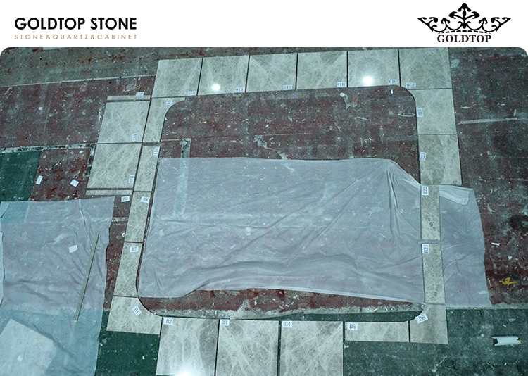 CHAUMET Vietnam Hanoi Boutique Project | Tundra Grey Marble Flooring & Staircase