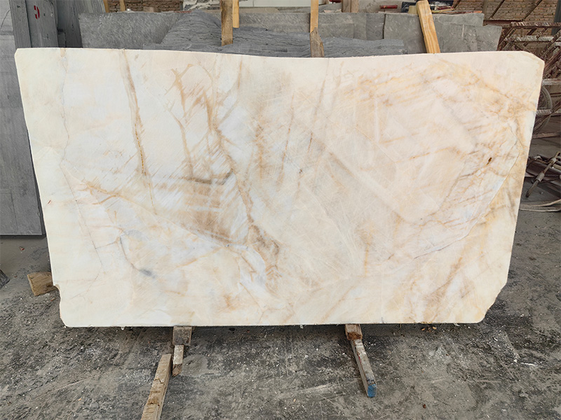 Golden Lux Marble Slabs & Tiles for Feature Wall/ Staircase/ Countertops/ Island