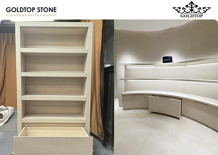 Chlo&eacute; Boutique Manila Project  Portugal Cream Limestone Retail Store Stone Application