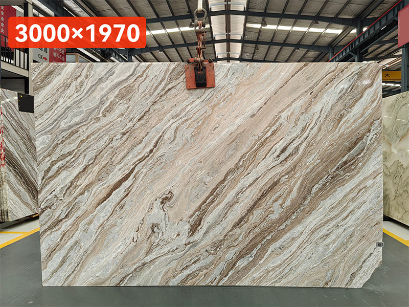 India Fantasy Brown Marble Natural Marble Tile
