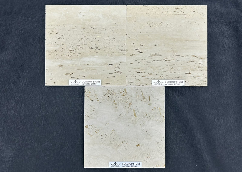 Italy Ivory White Travertine Sample