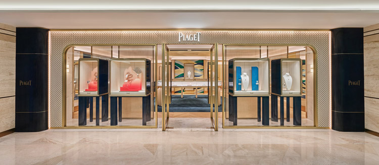 Piaget Boutique Project | White Limestone & Sodalite Blue Stone