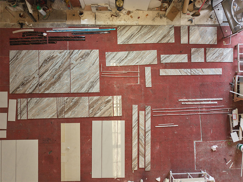 India Fantasy Brown Marble Natural Marble Tile