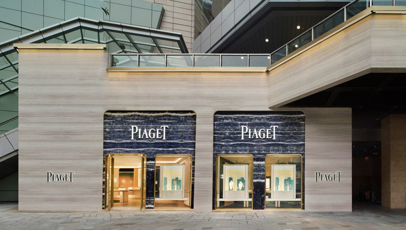 Piaget Boutique Project | White Limestone & Sodalite Blue Stone