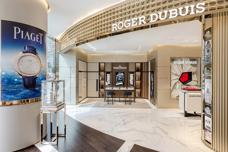 Piaget Boutique Project | White Limestone & Sodalite Blue Stone