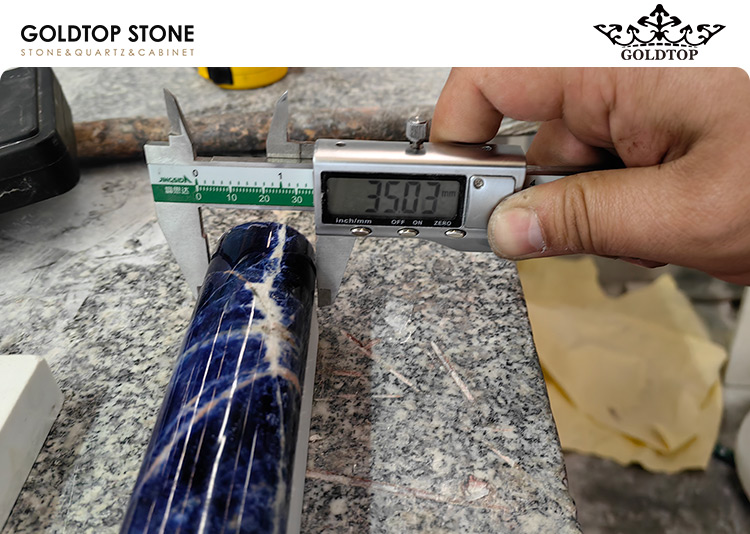 Piaget Boutique Project | White Limestone & Sodalite Blue Stone