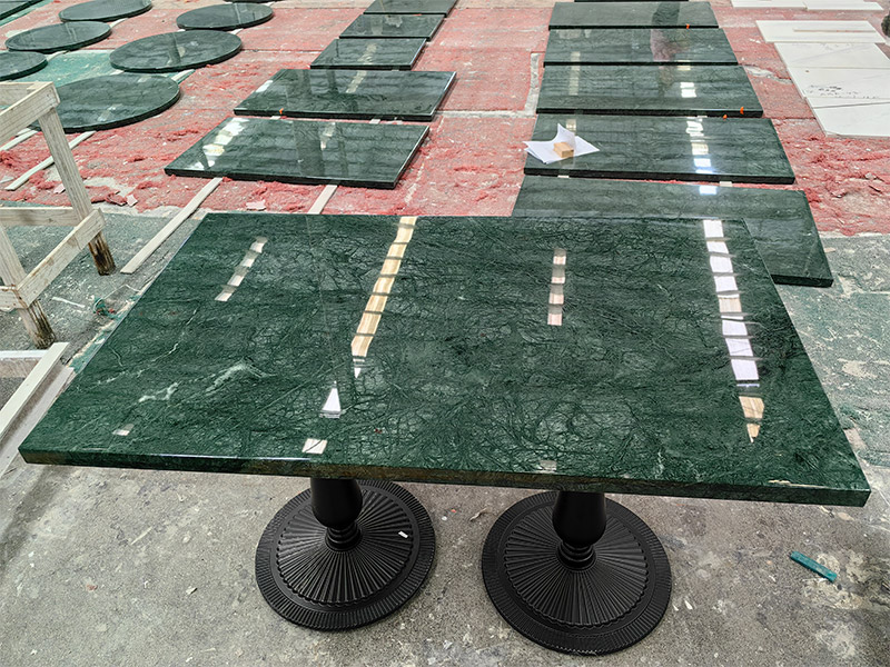 Custom Verde Guatemala Marble Green Table Tops