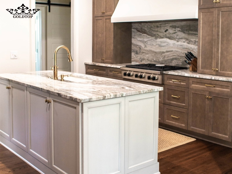 Fantasy Brown Marble kitchen countertops