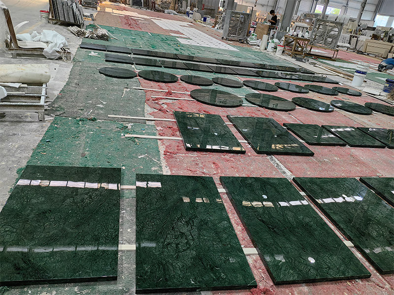 Custom Verde Guatemala Marble Green Table Tops