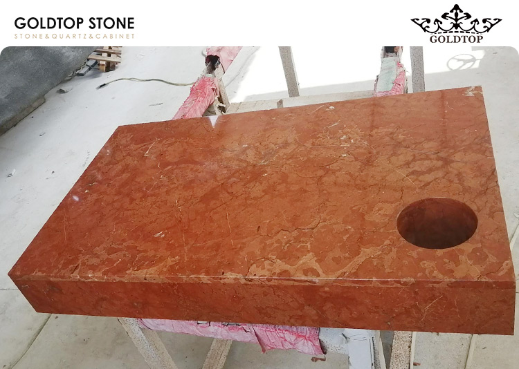 HERMES Marble Vanity Countertop Project  Luxury Stone Fabrication