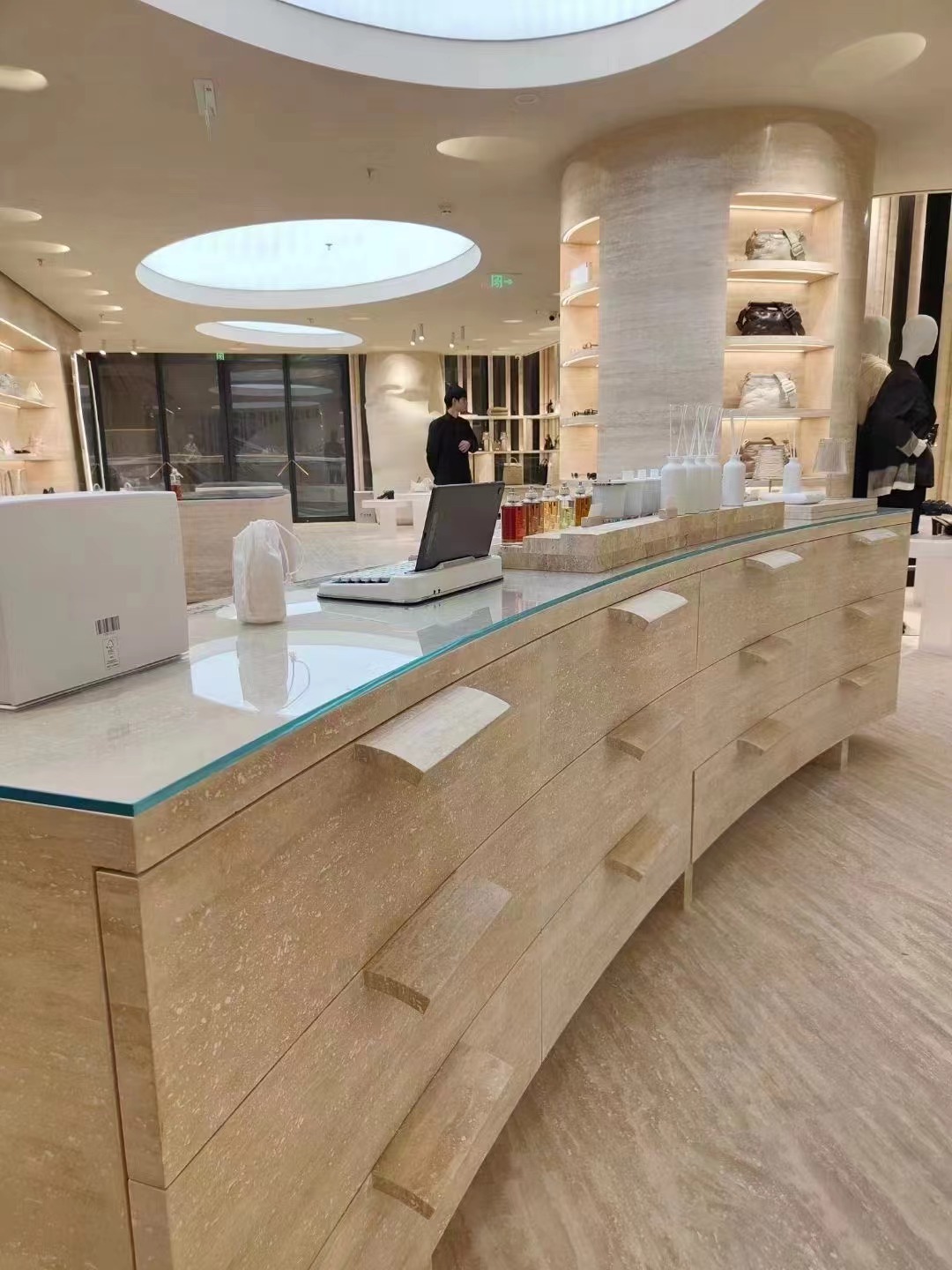 Maison Margiela Boutique Project with Turkey Roman Travertine Stone