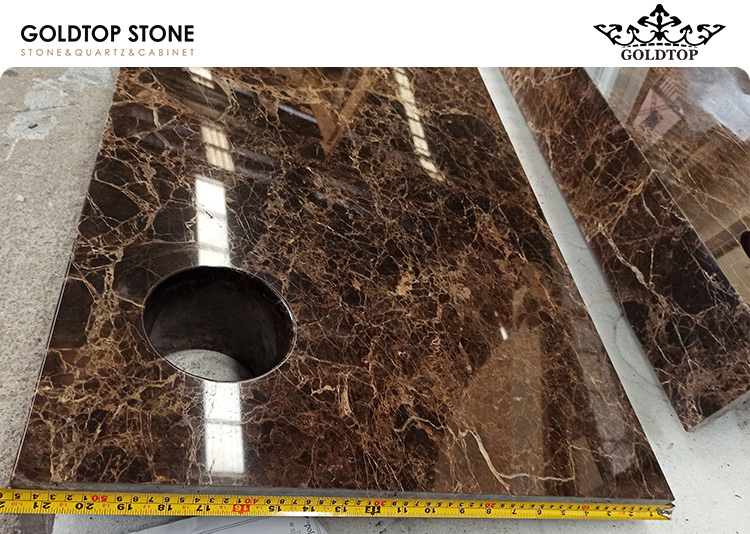 HERMES Marble Vanity Countertop Project  Luxury Stone Fabrication