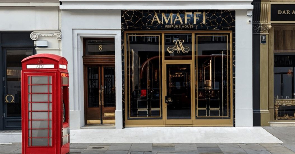 Amaffi Perfume House Knightsbridge Obsidian Stone Project