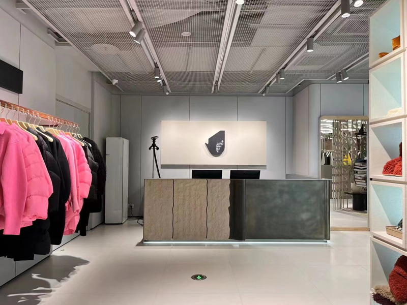 Jiangnan Buyi Store Project | Portugal Cream Limestone Reception Design