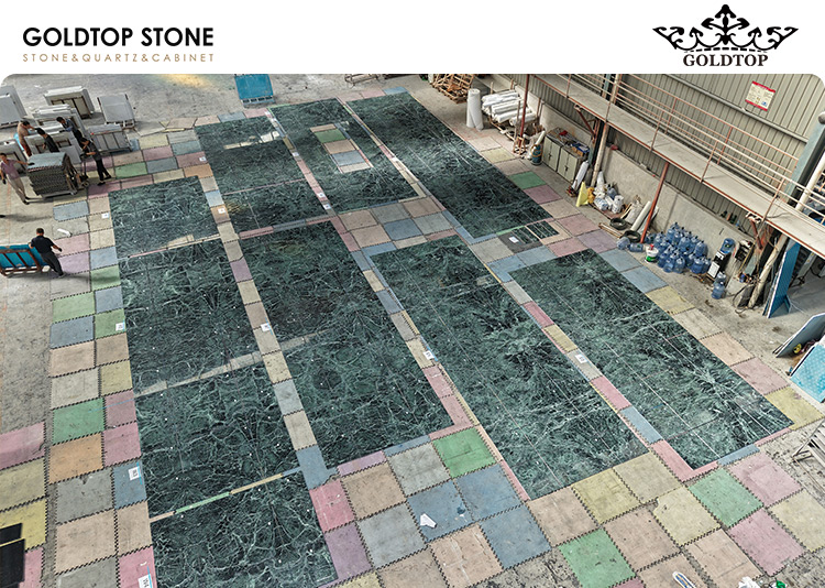 Prada Green Marble in PRADA Luxury Retail Store Design