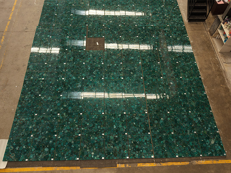Agate Green Semi-precious Stone Slab for Interior Decoration
