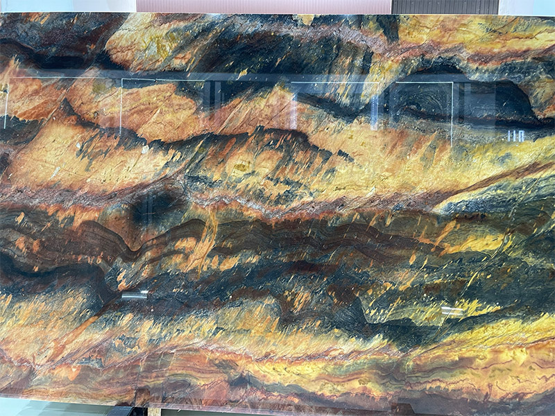 Bookmatch Backlit Macaubas Illusion Quartzite Slab For Feature Wall/ Countertops