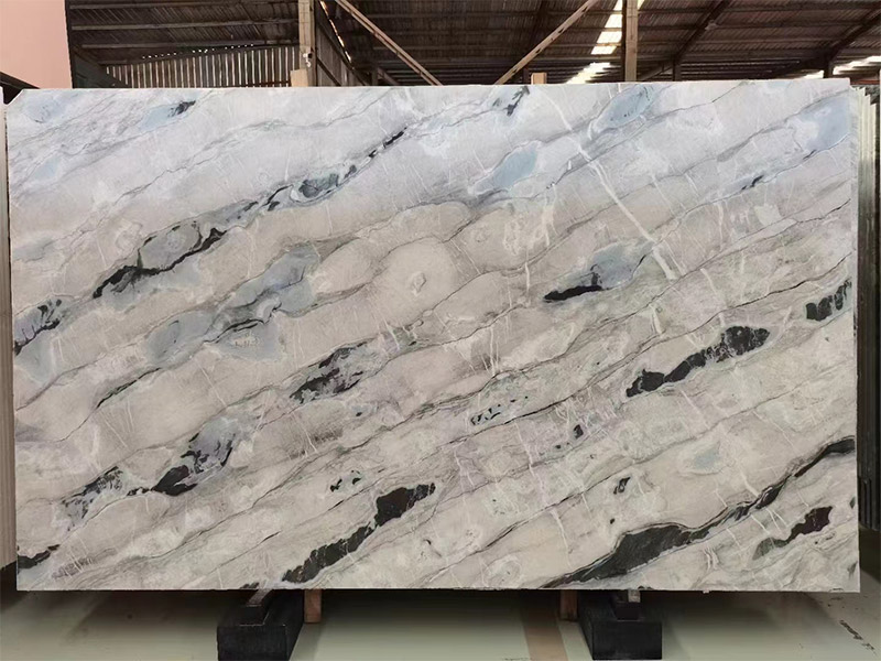 Arctic Ocean Quartzite Slabs For Flooring, Wall Cladding, Kitchen Countertops