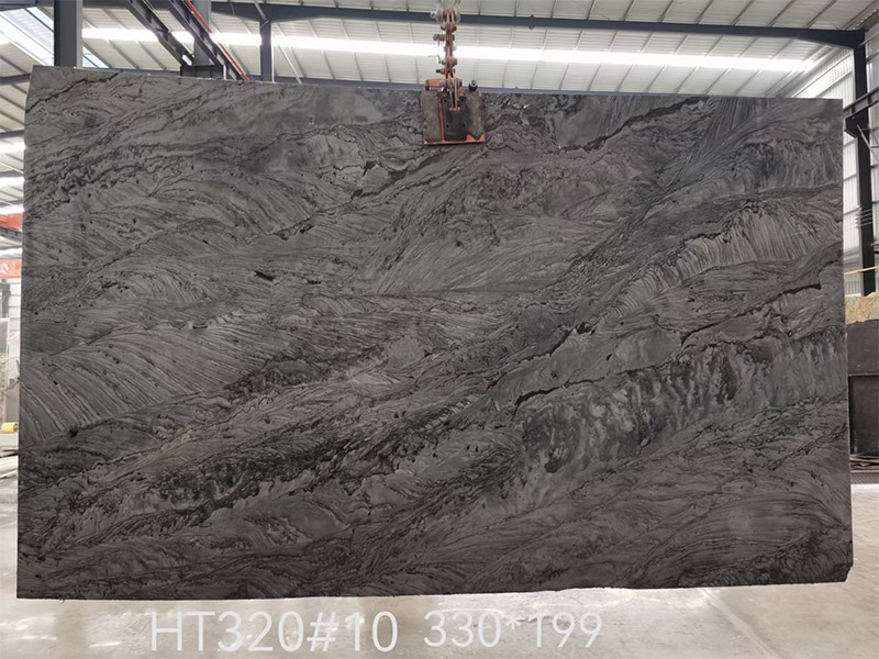 Shangri La Gray Quartzite Slabs For Islands/ Feature Walls/ Luxury Commercial Interiors
