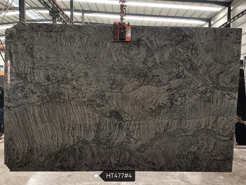 Shangri La Gray Quartzite Slabs For Islands/ Feature Walls/ Luxury Commercial Interiors