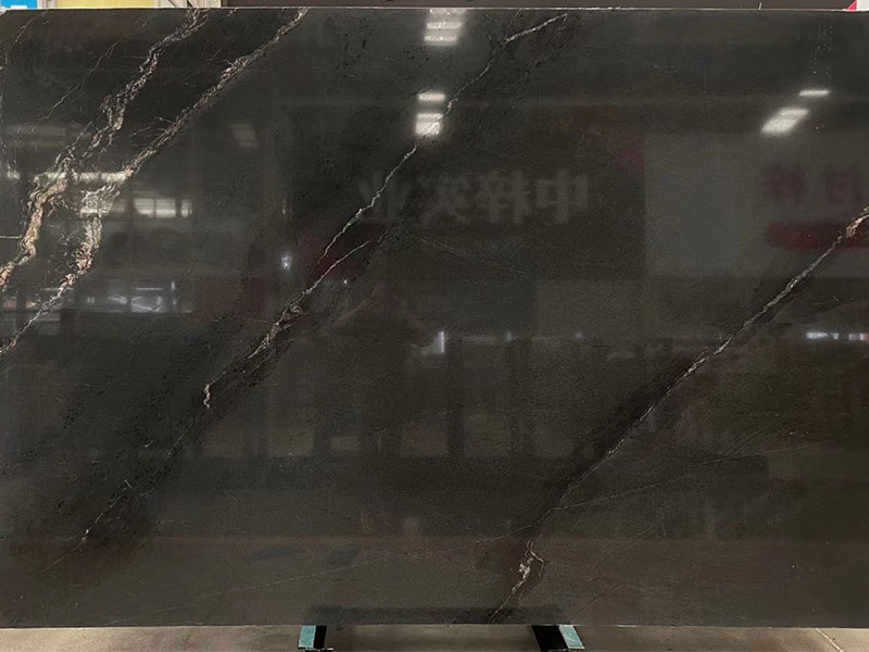 Black Gold Diamond Quartzite Slabs & Tiles For Wall/ Flooring/ Countertops
