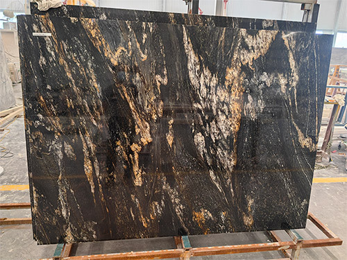 Brazil Cosmic Black Fusion Granite Slab