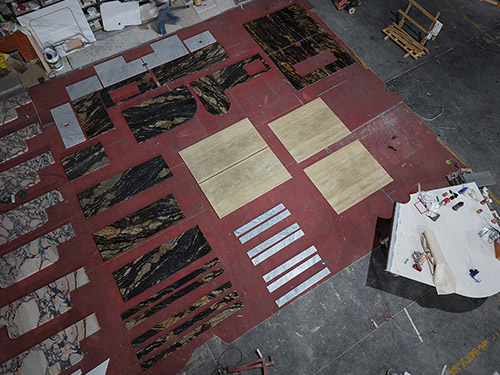 Custom Fabricate Brazil Cosmic Black Fusion Granite Slab Countertops