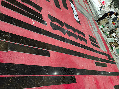 China Black Brown Gold Marble Tiles Factory Direct Sales