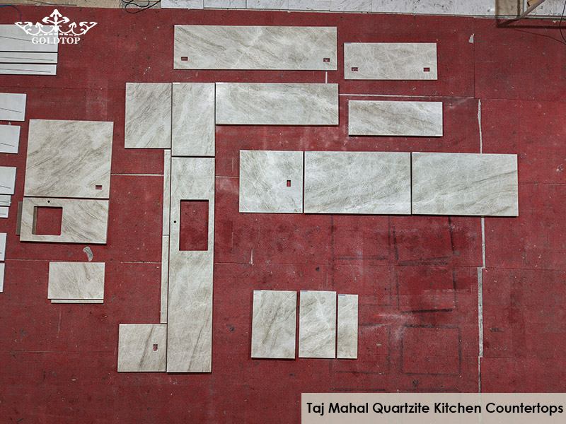 custom taj mahal quartzite kitchen countertops