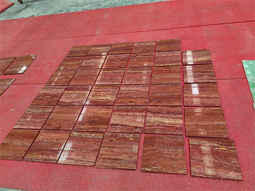 Iran Red Travertine Slabs Marble Stone Customize Suppliers