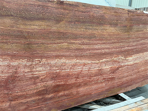 Iran Red Travertine Slabs Marble Stone Customize Suppliers