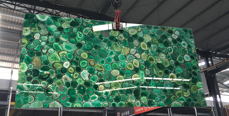 Green Agate Backlit Slab Supplier
