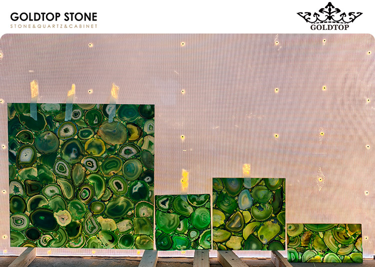 The Ivy Asia Chelsea Project | Green Agate Backlit Floor Tiles Supplier