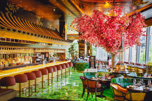 The Ivy Asia Chelsea Project | Green Agate Backlit Floor Tiles Supplier