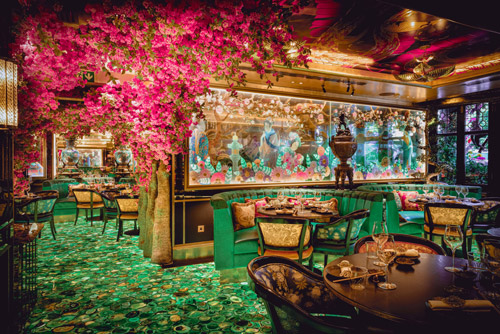 The Ivy Asia Chelsea Project | Green Agate Backlit Floor Tiles Supplier