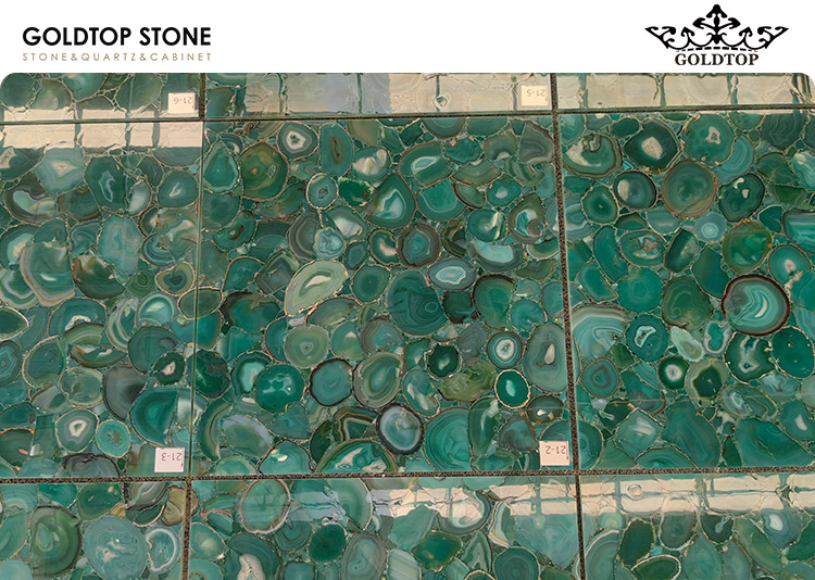 The Ivy Asia Chelsea Project | Green Agate Backlit Floor Tiles Supplier