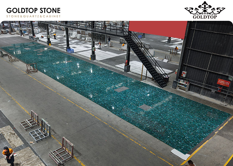 The Ivy Asia Chelsea Project | Green Agate Backlit Floor Tiles Supplier