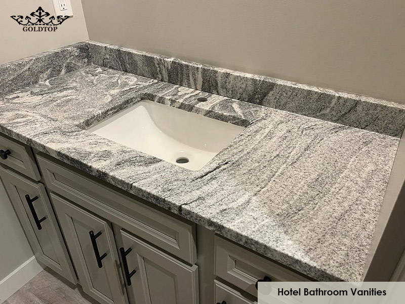Viscount White Granite Hotel Bathroom Vanities