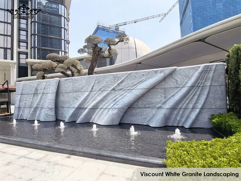 Viscount White Granite Landscaping