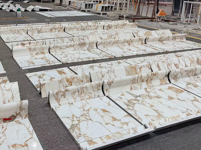 Calacatta Vagli Oro Marble Slabs & Tiles For Kitchen / Interior Decoration