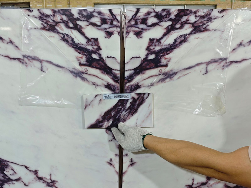 Calacatta Bulgari Quartz Slabs for Kitchen Countertops