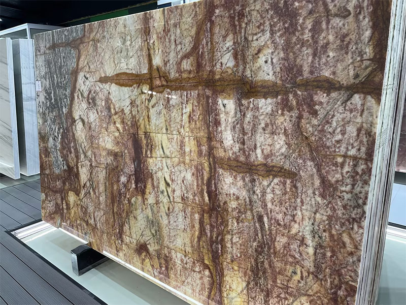Imperial Red Quartzite Slab 3/4"