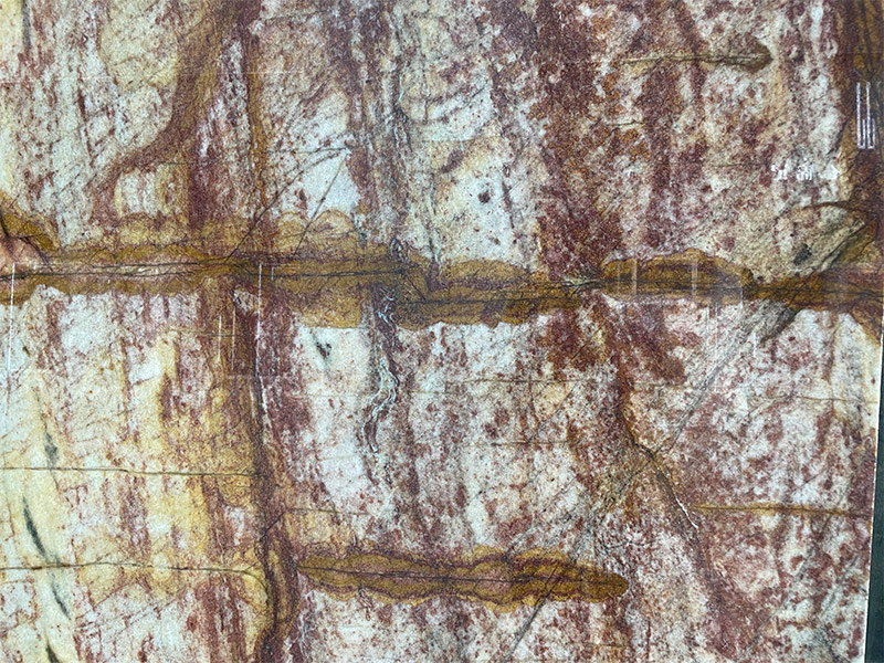 Imperial Red Quartzite Slab 3/4"