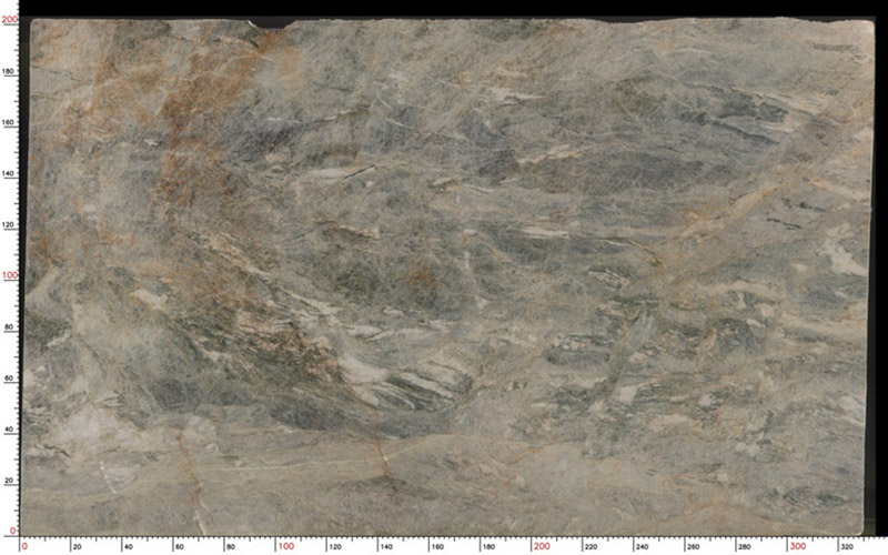 Brazil Quartzite Ciello Slabs For Kitchen Countertops / Feature Wall