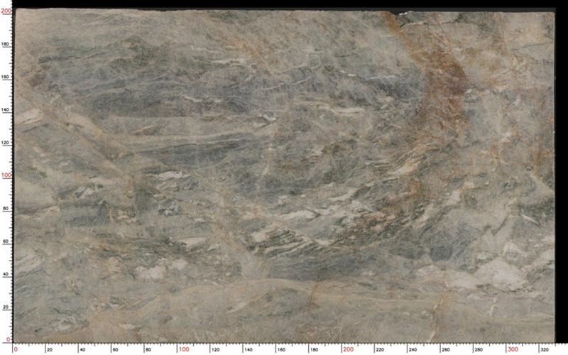 Brazil Quartzite Ciello Slabs For Kitchen Countertops / Feature Wall
